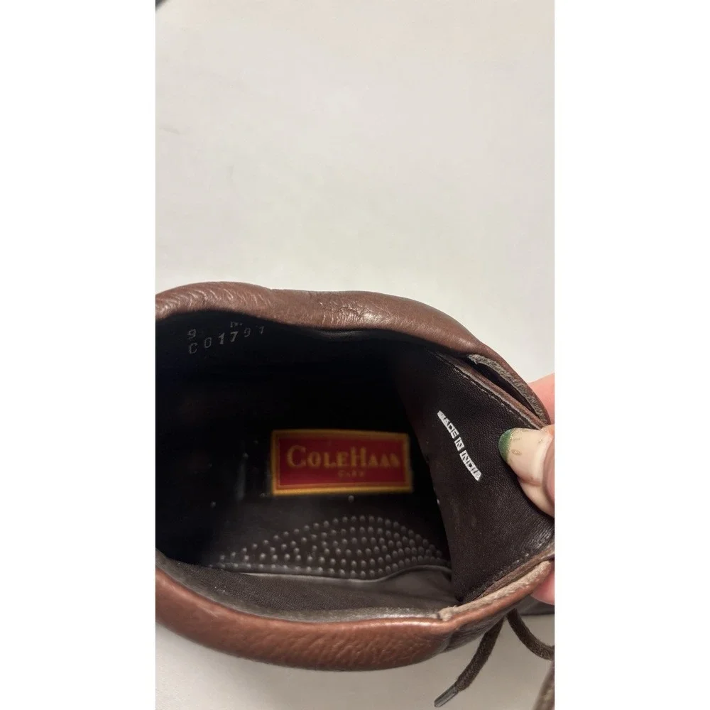 Cole Haan City Brown Leather Chukka Boots Men's Size 9M Lace Up Ankle Casual‎